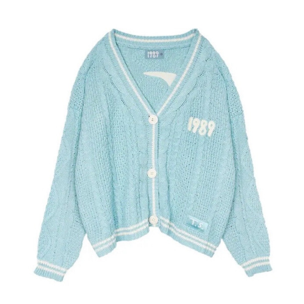 Taylor Swift 1989 Light Blue Cardigan